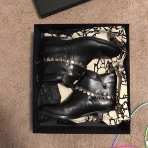 Freda salvador black booties